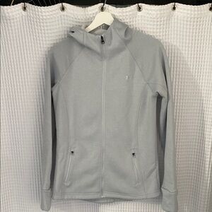 Under Armour Light Gray Full-Zip Hoodie